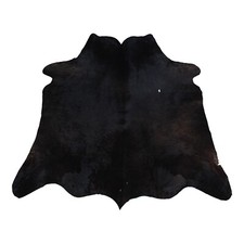 Medio Mucca Tappeto Pelle Marrone Scuro Bianco Vero Vacchetta Esotico Dal