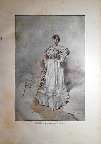 Stampa antica carmela - stampa,