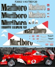 1/43 Decals per FERRARI F1 F2002 2002 MICHAEL SCHUMACHER   TBD120