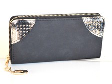 Portafoglio donna nero oro