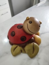 Coccinella Grande con Foglie Fiore Vecchia ProduzioneThun