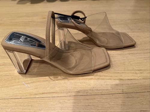 Zara mid heel sandals - heel, 37