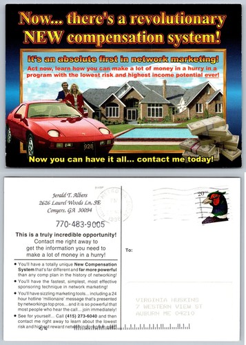 Cartolina mlm network - mlm,
