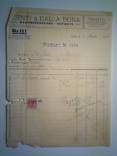Fattura "CENTI & DALLA BONA