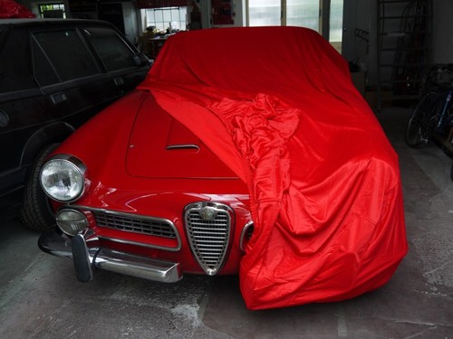 Telo copriauto rosso satinato - telo,