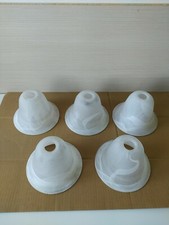 Set 5 Coppe Opalina Lampada A Campana Vintage larghezza cm 18 Alt 12,5 cm 