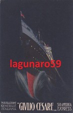 GENOVA - N. G. I. NAVIGAZIONE GENERALE ITALIANA_nave GIULIO CESARE_ill. Minonzio