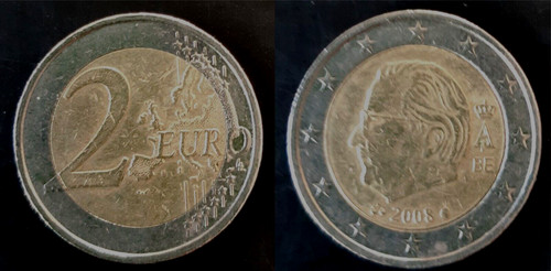 Belgio moneta 2 euro - moneta,