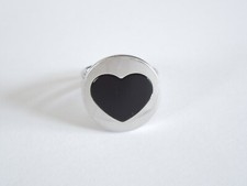 Anello acciaio fossil con - anello,