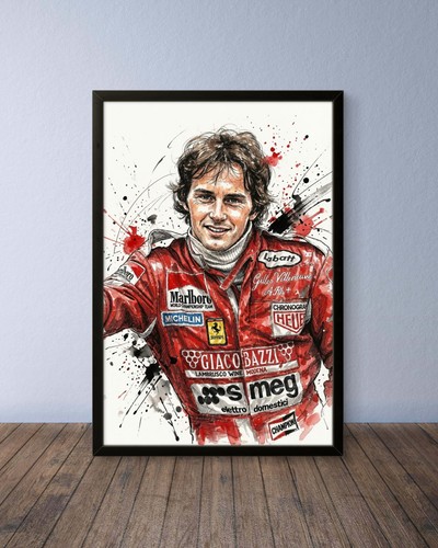 Poster gilles villeneuve - gilles,