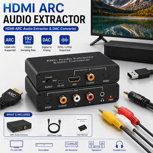 Hdmi arc estrattore audio pcm - arc,