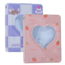  2 Pcs Album Foto Piccolo Portafoto Di Cartoline Fotografiche Fotografico