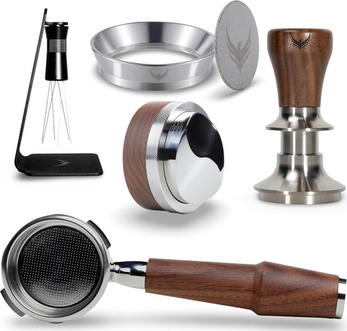 Set accessori espresso noce - set,
