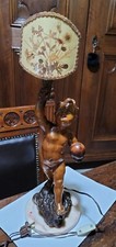Antica Lampada Tavolo Putto in