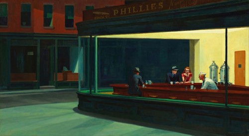 Dipinto nighthawks edward - nighthawks, di