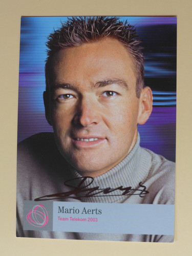 Biglietto autografo ciclismo