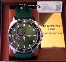 Martyn Line Automatic 69 PT/689.00 verde 43mm Open Heart (NOS) - ricercato !!!