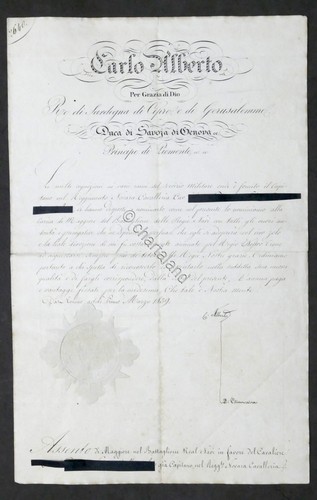 Regno sardegna decreto - di,