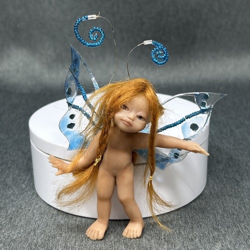Redhead pixie fairy doll - redhead, 3,5"