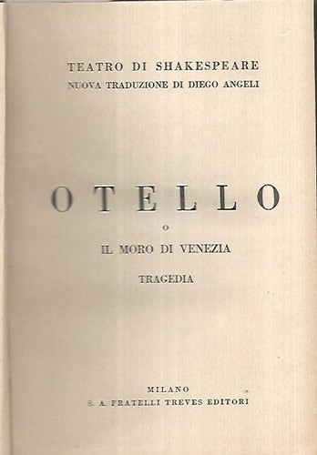 Otello moro di venezia - o,