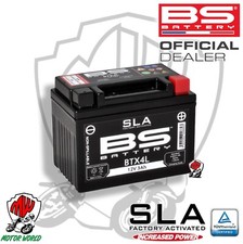 BATTERIA BS BATTERY SLA BTX4L+ PIAGGIO VESPA ET2 50 1997 1998 1999 2000 2001