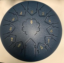 Steel Dongue Drum 12 Pollici 13 Toni  (SOLO) Tamburo Strumento a Percussione