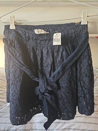 Minigonna pizzo blu navy - in,