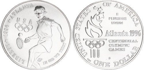 Usa dollaro argento 1996 - usa,