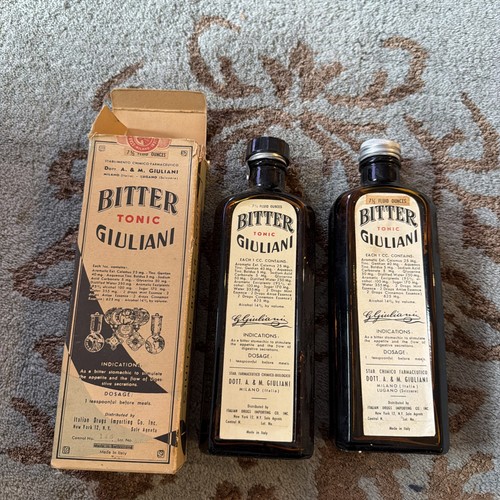 Antiche bottiglie tonico - , amaro