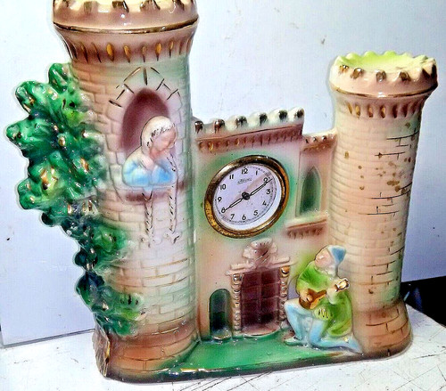 Ceramica vintage con orologio - ceramica,