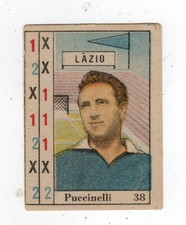 FIGURINA CALCIATORI  VAV   1950-51   SERIE SCHEDINA  LAZIO  PUCCINELLI  NR  38