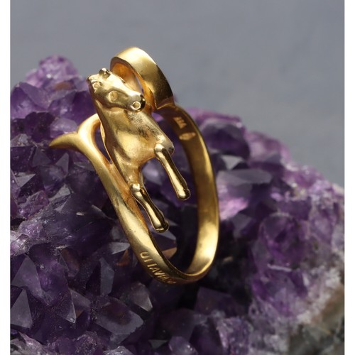 Anello cavallo oro 750 - anello,
