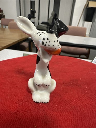Ceramic black and - and, dog