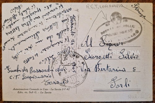 Cartolina storia postale - cartolina,