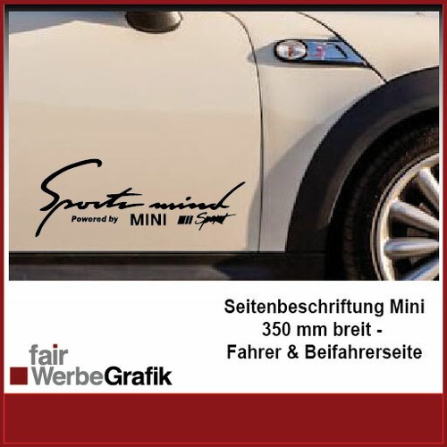 Adesivo mini sports mind - mini,