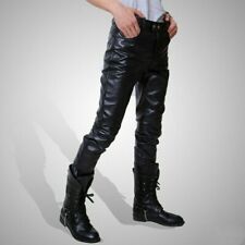 Uomo PU Ecopelle Pantaloni