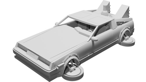 Modello giocattolo delorean - modello,