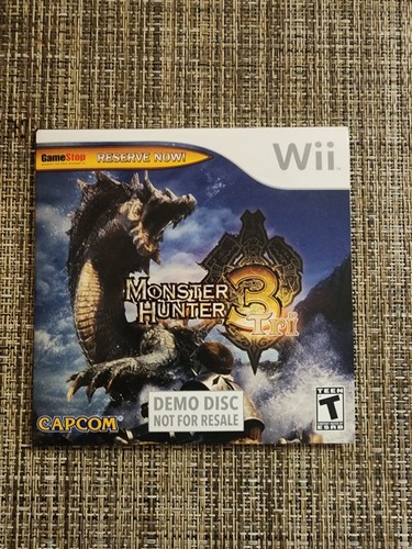 Monster hunter tri nintendo - hunter, 3