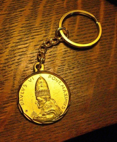 Portachiavi medaglia papa - medaglia,