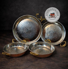 Set padelle rame martellato