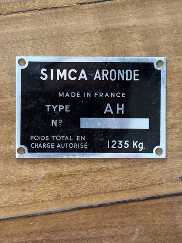 Plaque constructeur - plaque,