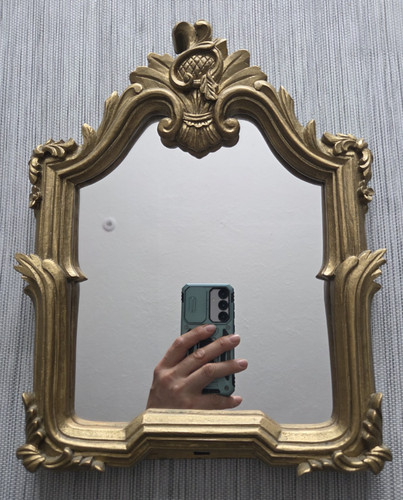 Specchio freestanding oro