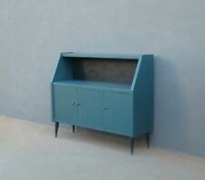Mobile credenza laccata Shabby Chic con vano e tre ante, modernariato anni '60!