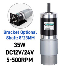 Nuovo Motore Riduzione Planetaria DC 12V 24V 35W 5-500rpm Grande Coppia Ingranaggi