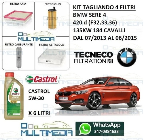 Tagliando filtri lt olio - e,