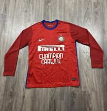 Kit Maglia Calcio Nike Inter Milan #99 2012-2013 Away Rosso/Nero/Royal Taglia XL