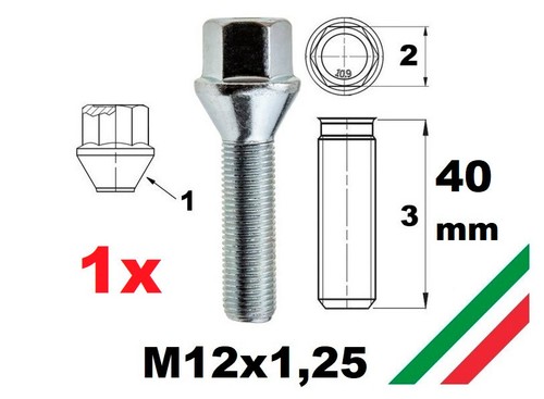 Bullone ruota per cerchi in - bullone,