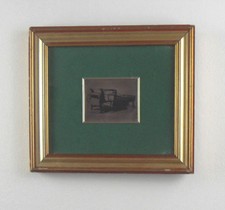 Litografia su lamina d'argento 800 Vecchia Macchina tipografica fine secolo 