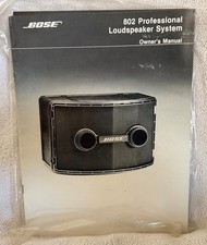 Bose 802 Speaker Manuale
