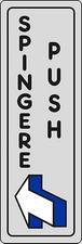Adesivo Spingere Push porte